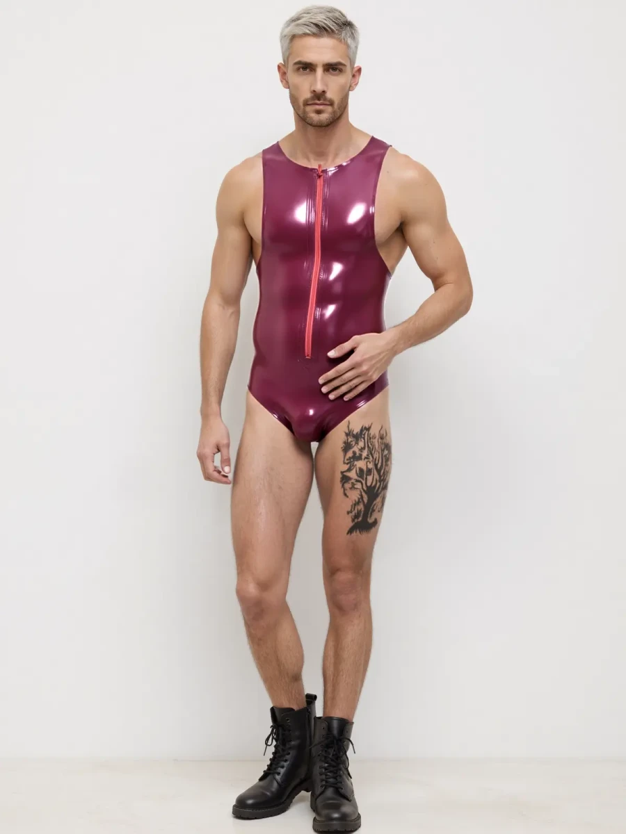 Justaucorps Daredevil en latex pour homme