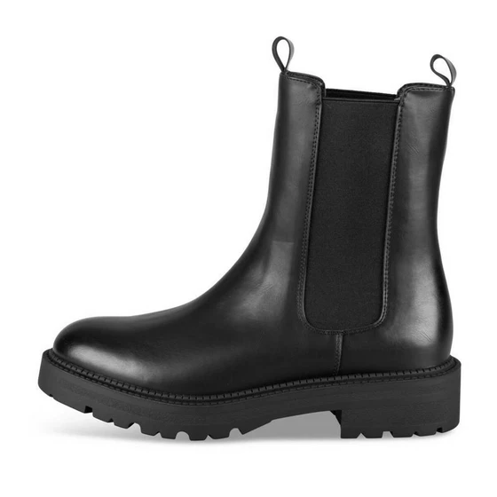 Bottines NOIR Femme motif Uni A enfilerMERRY SCOTT