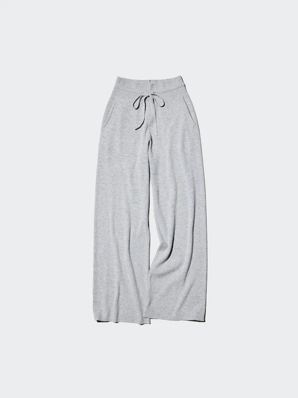 Pantalon en maille côtelée (Lavable en machine) pour Femme | UNIQLO FR
