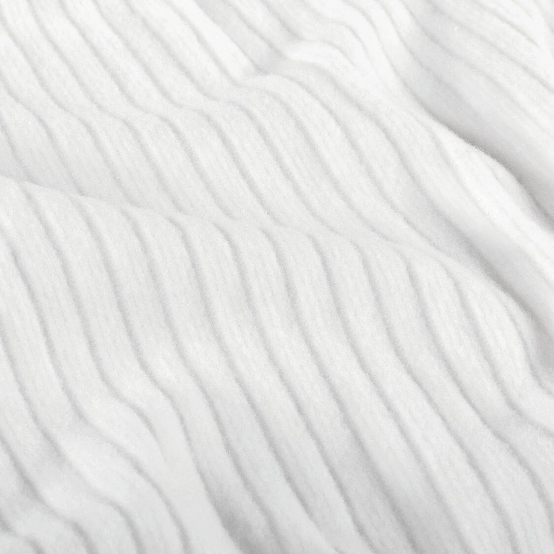 Tricot côtelé uni ultra doux – blanc - Idéal pour Jupes