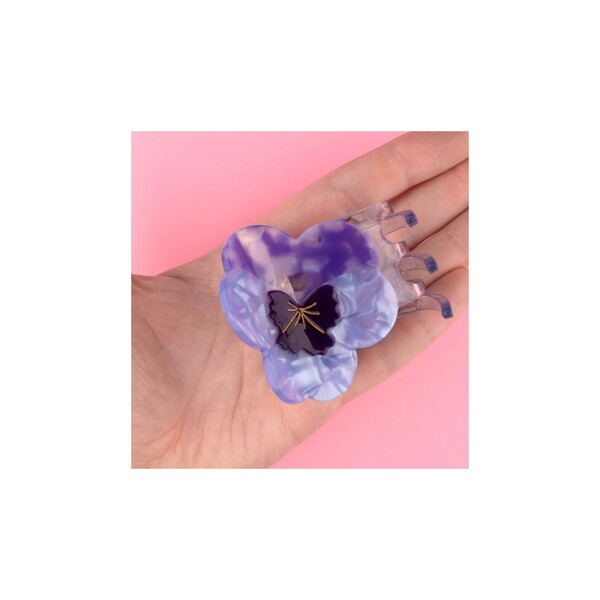 Pince à cheveux Pensée Mauve