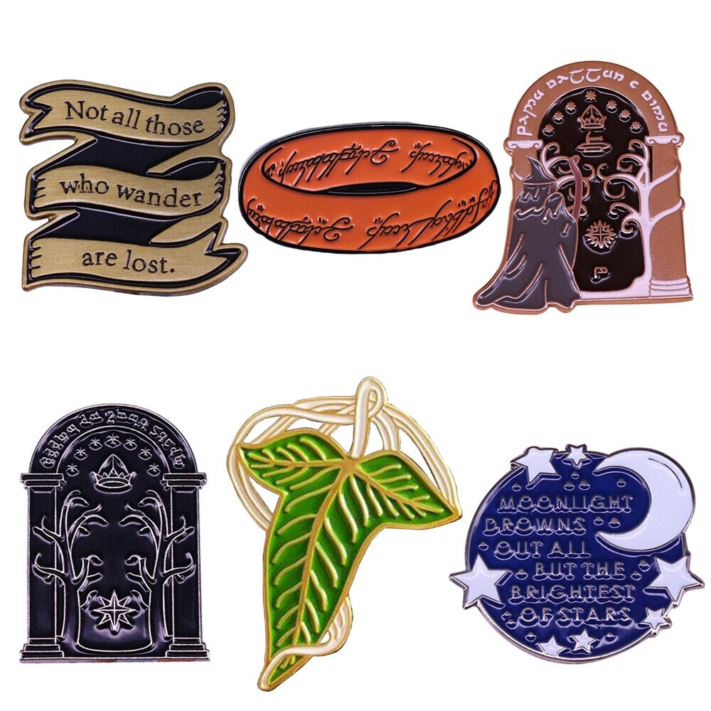 DZ736 Durin portes Collection film émail broches broches Badge sac vêtements revers femmes hommes bijoux cadeau
