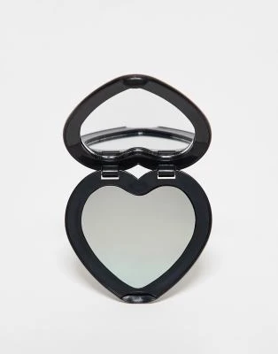 Monki - Petit miroir en forme de cœur - Noir