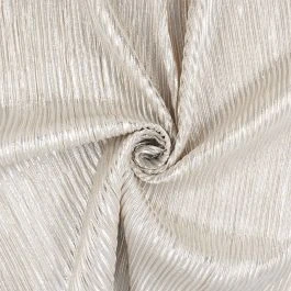Tissu maille plissé or