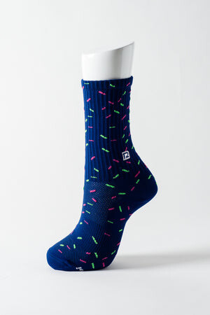 Bas funfetti bleu