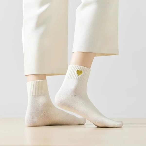 Chaussettes Coeur Doré Longue