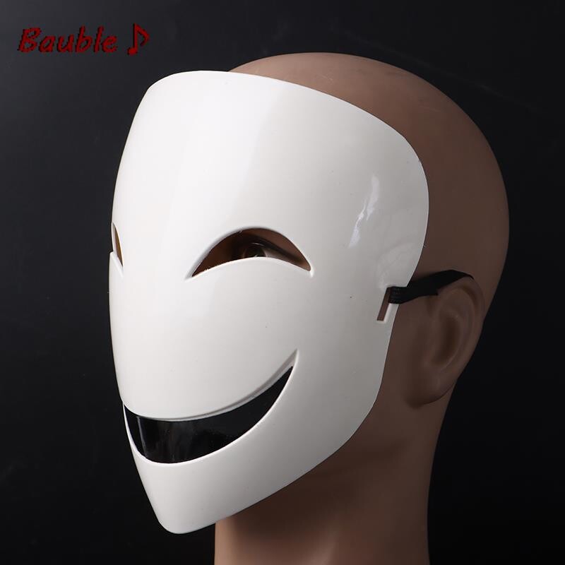 Masque ajustable pour adultes, Anime japonais, casque blanc Visible, Cosplay, accessoires de Costume, Collection de cadeaux d'halloween