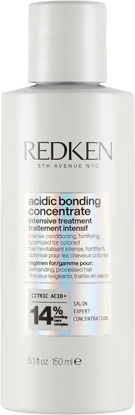 Redken, Traitement Intensif Concentré & Fortifiant pour Cheveux très Abimés, Transformation Capillaire en 10 min, Acide Citrique, Acidic Bonding Concentrate, 150 ml