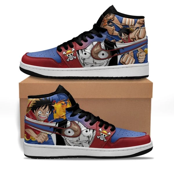 Luffy One Piece Shoes – Red Anime Sneakers for True Pirates