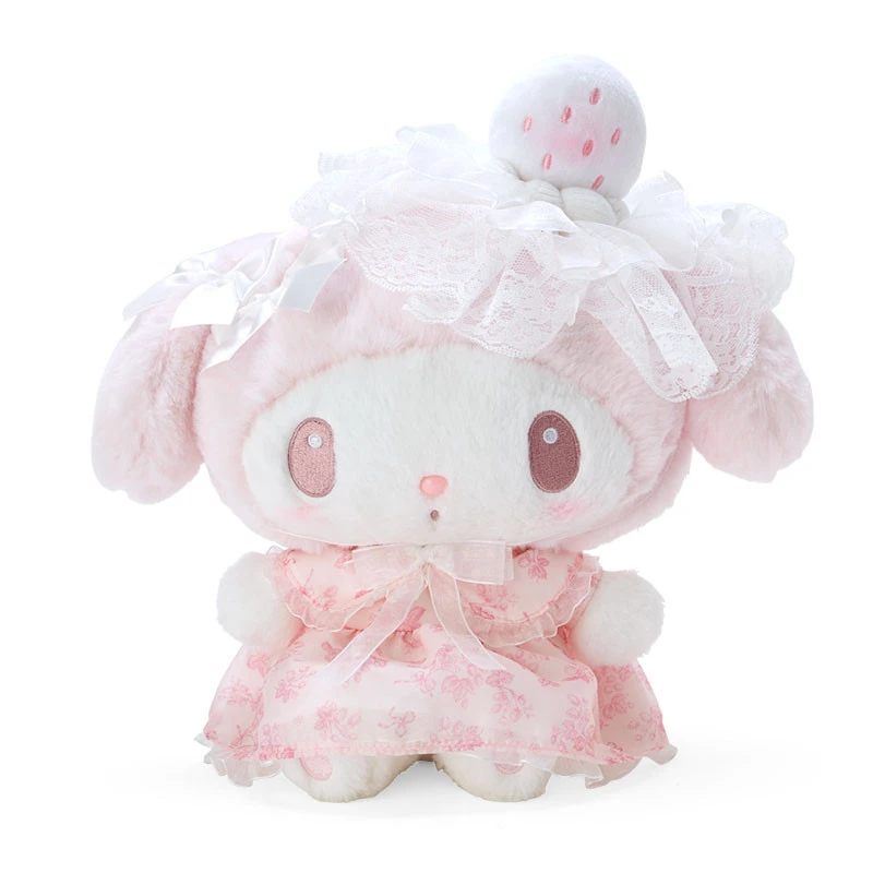 Peluche My Melody Sanrio White Strawberry Tea Time