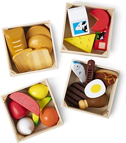 Melissa & Doug Groupes alimentaires | Jouets en bois pour jeux de rôles | 2+ ans | Cadeau pour garçon ou fille : Amazon.fr: Jeux et Jouets