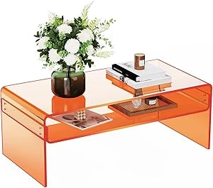 Table basse en acrylique 