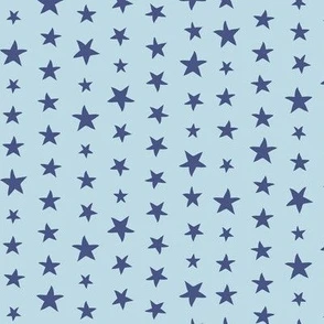 circus_animals_star_pattern_blue Fabric | Spoonflower