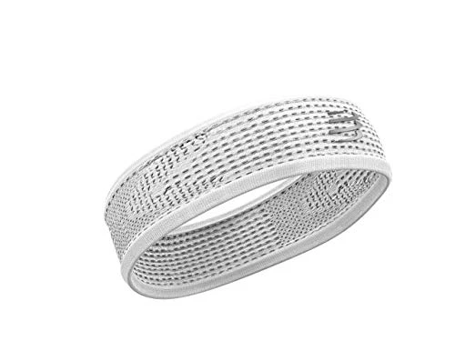 Compressport Thin Headband On/Off Bandeau Running Adulte Unisexe, Blanc, Taille Unique