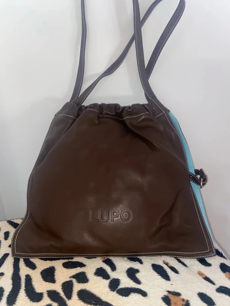 Bolso piel marrón Lupo