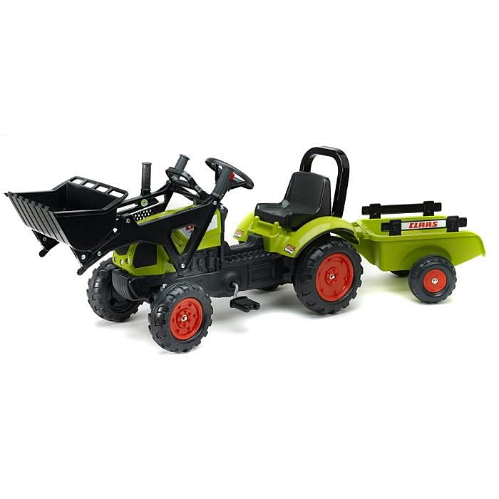 Tractopelle Claas Arion 410 Avec Excavatrice Et Remorque