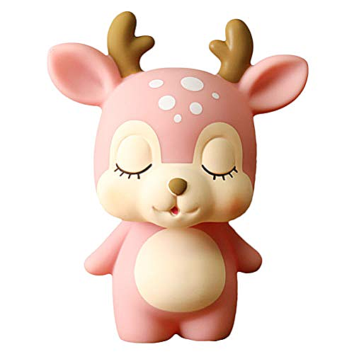 Toyvian Tirelire en forme de tirelire en forme de tirelire pour enfants, pot à cerfs (rose)