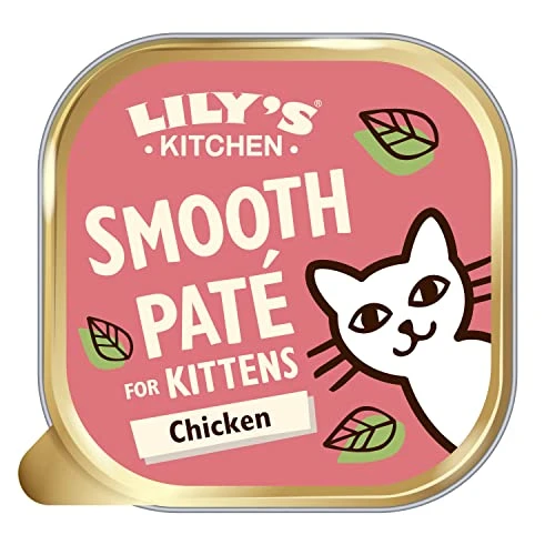 Lily's Kitchen Pâté lisse pour chaton, Poulet + bœuf (19 x 85 g)