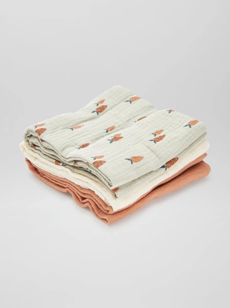 Lot de 3 langes