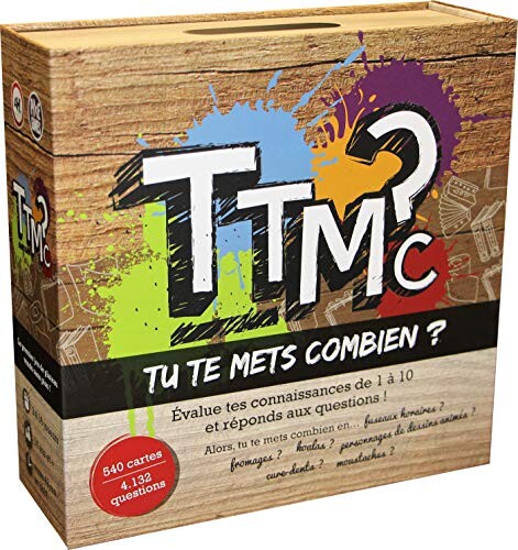 Tu te mets combien ? TTMC- TTMC (Tu Te Mets Combien) -Jeu de Société-Ambiance-Quiz Culture générale, 130010046,