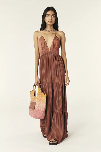 Robe Longue Bretelles Wasta Rouge // ba&sh FR