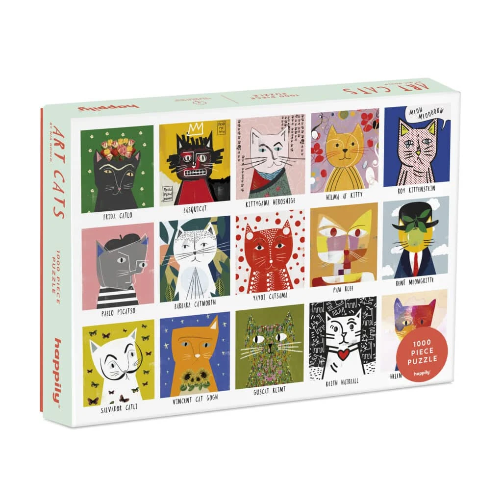 Puzzle Art Cats - 1000 pièces - Happily - Trevell