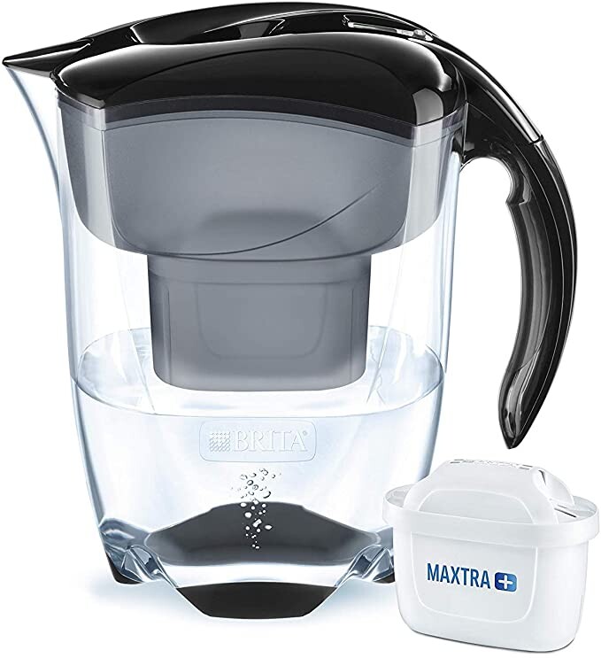 BRITA, Carafe Filtrante, Elemaris XL, 3.5L, 1 Cartouche Filtrante MAXTRA+ incluse - Noir: Amazon.fr: Cuisine & Maison