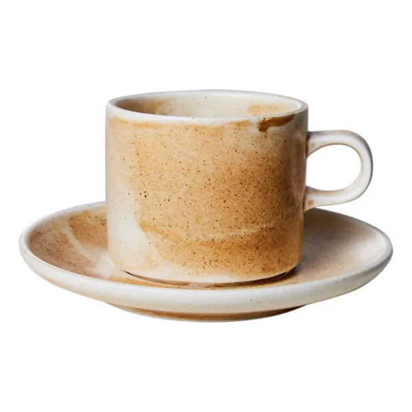 HKliving - Tasse et soucoupe Chef Ceramics en porcelaine - Crème | Smallable