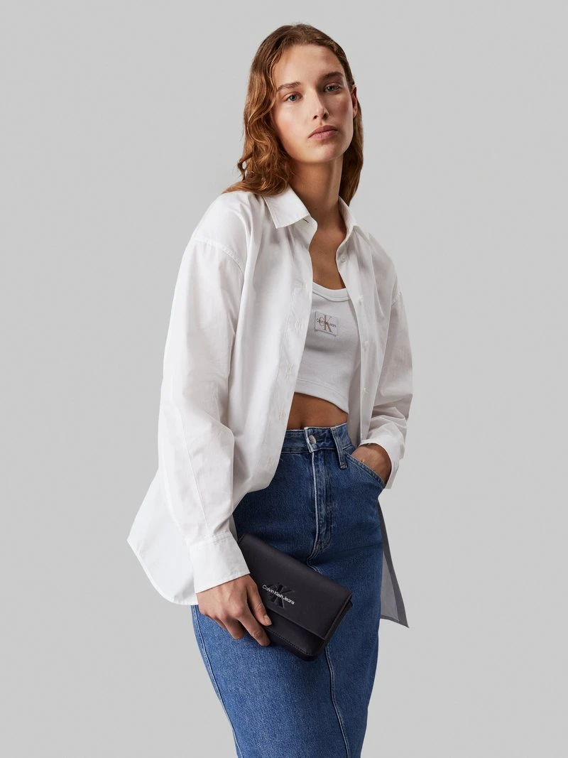 SCULPTED FLAP PHONE - Sac bandoulière - fashion black