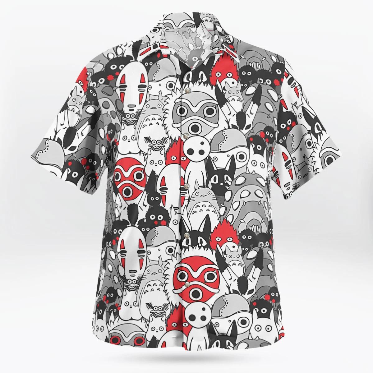 Studio Ghibli Button Up Shirt Trendy 2025 For Sale | Tropi Hawaiian Shirts Store