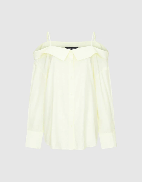 Off-Shoulder Straight Shirt