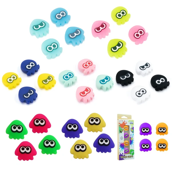 Coque de manette en silicone Octopus Squid, housse de manette pour Nintendo Switch Oled NS Lite Joy-con Contrmatérielle, Thumb Stick Grip Cap - AliExpress 44