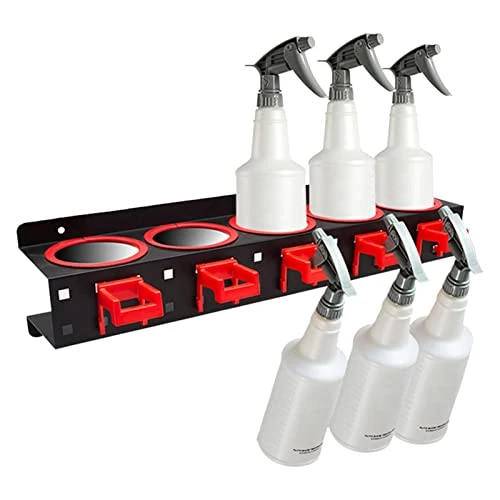 Porte-outils de lavage de voiture, support mural pour flacons pulvérisateurs, étagère à outils de jardin, organisateur d'outils de nettoyage de voiture, support de rangement pour garage, lieu de
