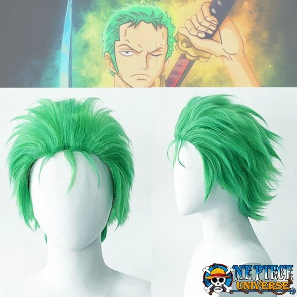Zoro Hair Cosplay Halloween (Green Wig) Free Gift | One Piece Universe Store