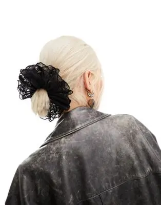 DesignB London - Chouchou en dentelle - Noir