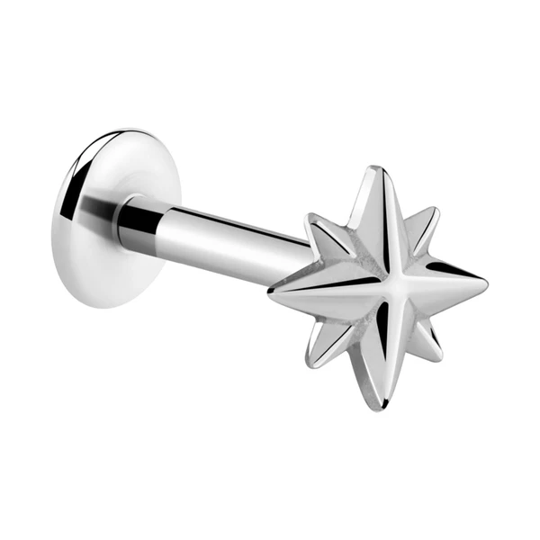 Labret à filetage interne Acier chirurgical 316L