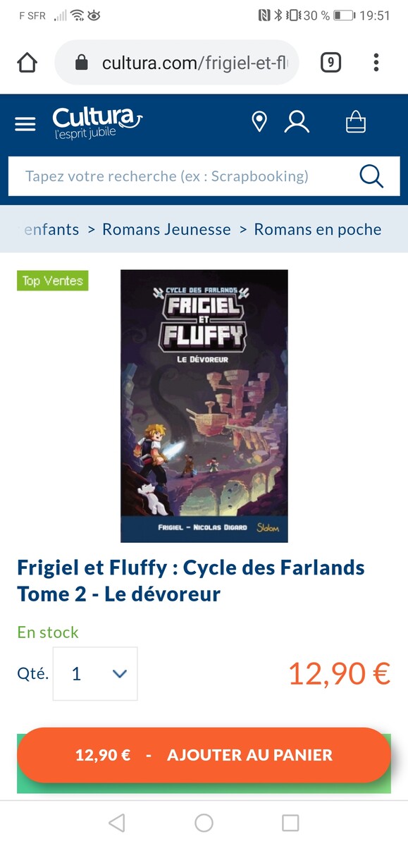 Frigiel et fluffy--roman cycle les Farlands tome 2