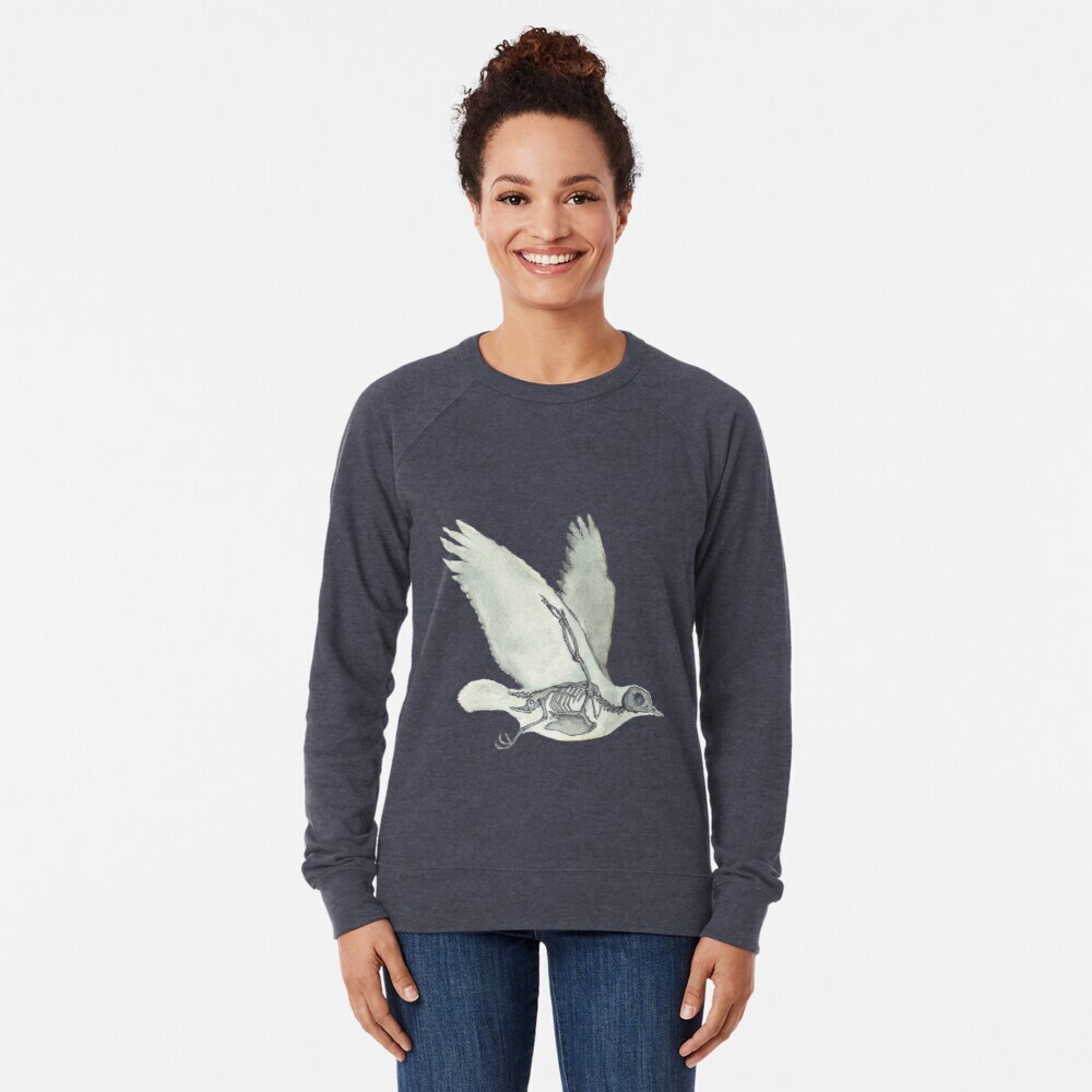 Squelette d'oiseau: Anatomie de la colombe animale | Sweatshirt léger