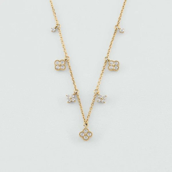 Collier ras du cou BELOVED - Cristal / Doré