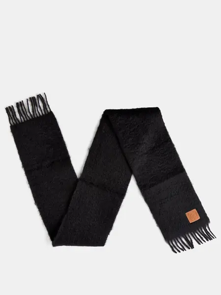 Écharpe en mohair mélangé à empiècement Anagramme