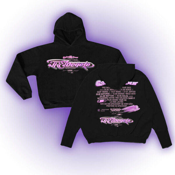 SWEAT-CAPUCHE NOIR TREI DEGETE