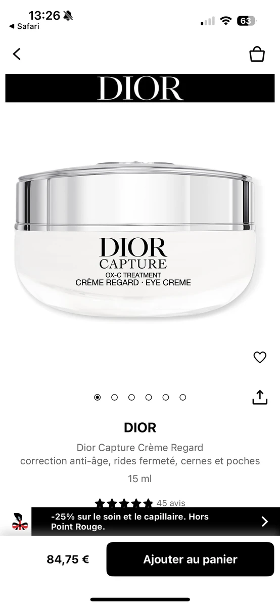 Dior crème yeux 