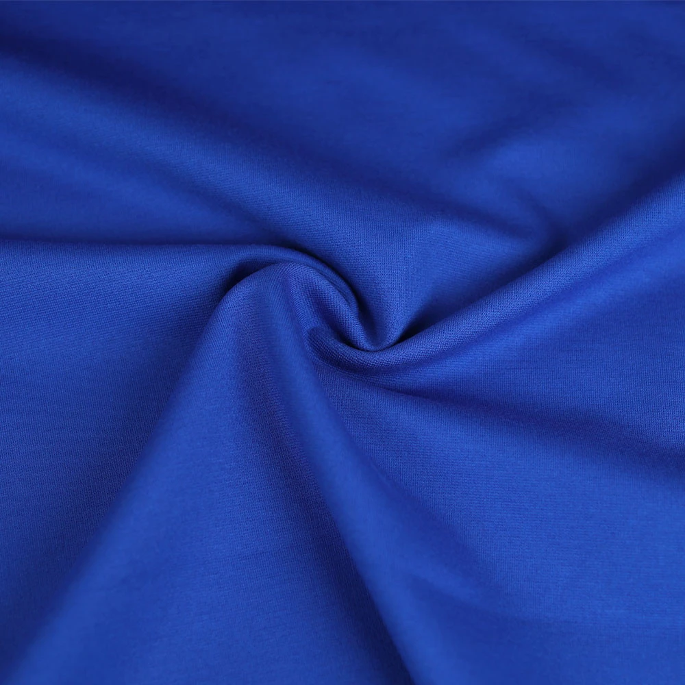 Tissu jersey maille Milano de viscose ultramarine | Pour couture d'habits stretch : tee-shirt ou robe