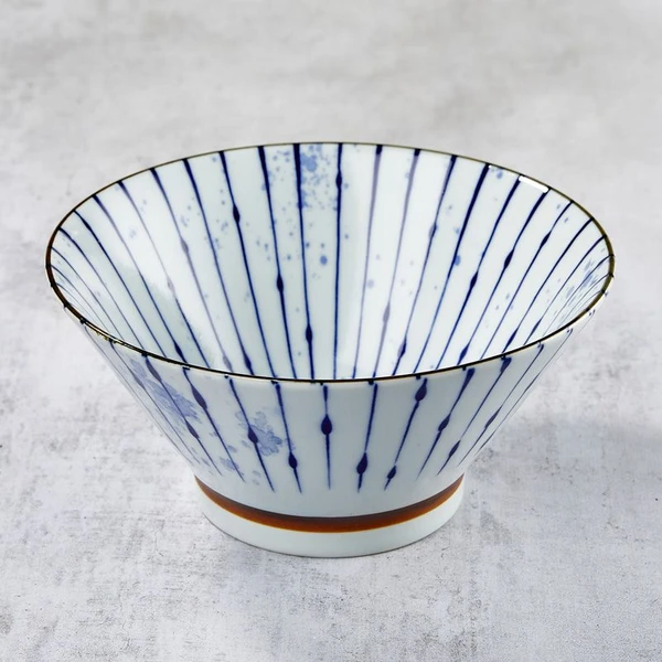 2 Bol à rāmen, porcelaine Minoyaki, motif FUKIZUMITOKUSA