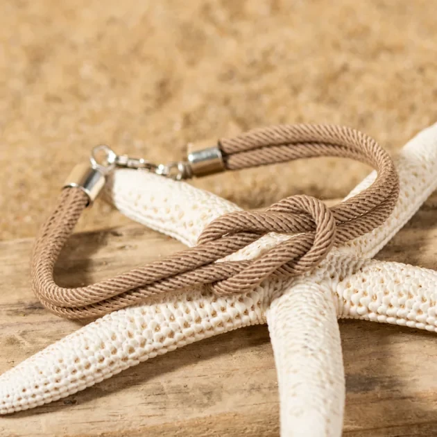 Bracelet homme couple beige