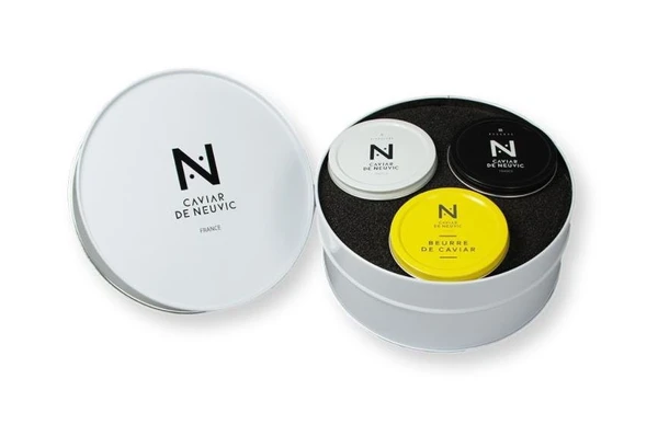 Coffret Trio avec 2 Caviars et Beurre de Caviar - Caviar de Neuvic