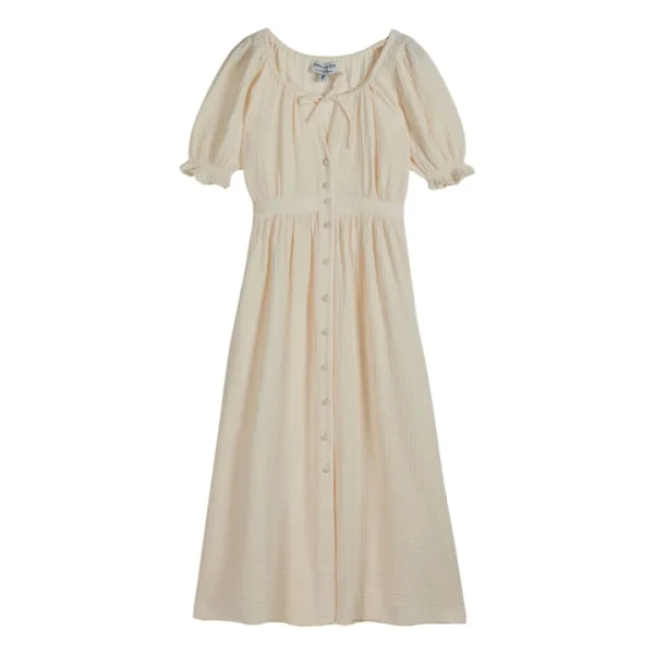 Robe Gaze de Coton | Crème