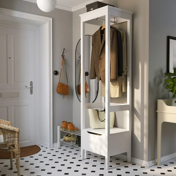 IDANÄS Armoire ouverte - blanc 59x211 cm