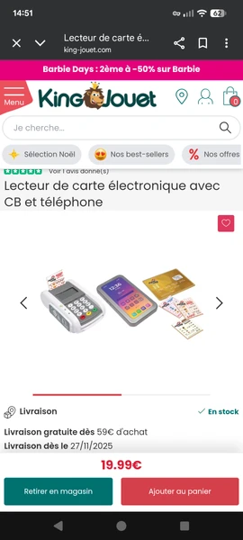 Lecteur de carte électronique avec CB et téléphone