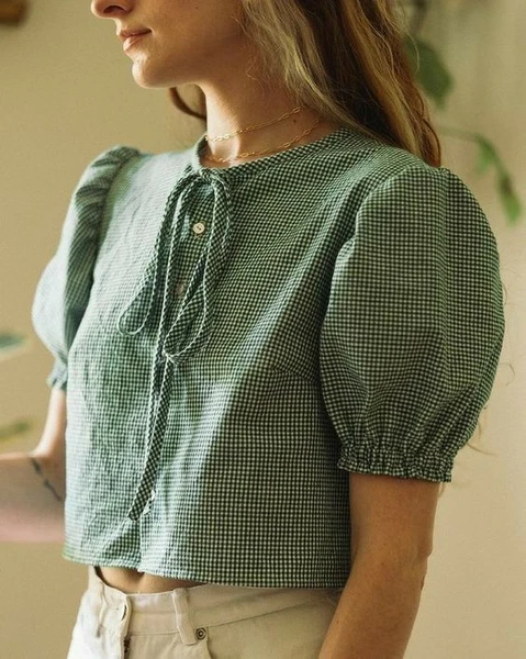 Pin by Rue on Inspo in 2025 | Trendy fashion tops, Cotton tops designs, Fashion top outfits